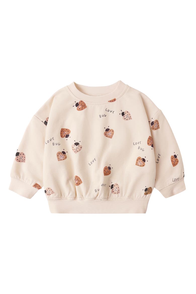 Love Bug Sweatshirt, Main, color, PETAL