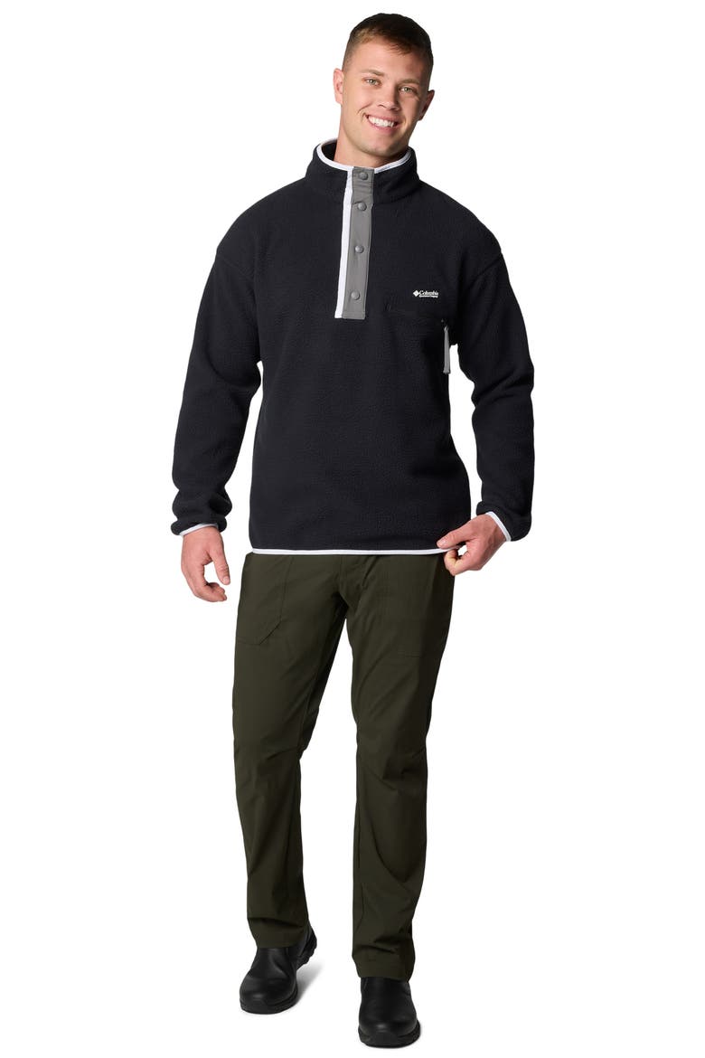 Helvetia II Fleece Pullover, Alternate, color, BLACK