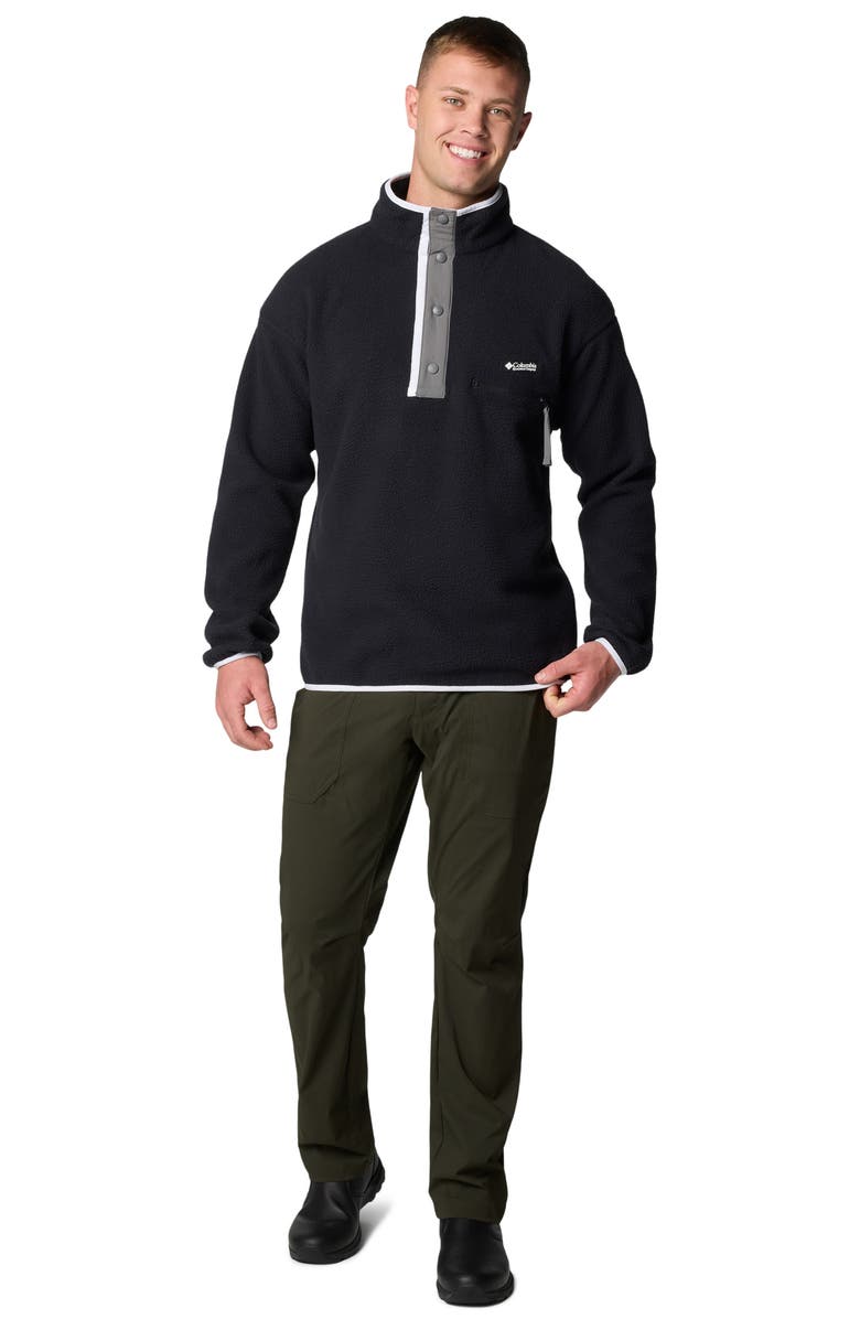 Columbia Helvetia II Fleece Pullover, Alternate, color, Black