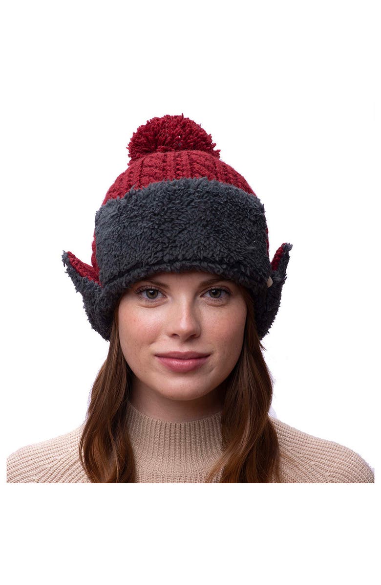 Nirvanna Designs Trapper Hat w/ Pom, Alternate, color, Charcoal