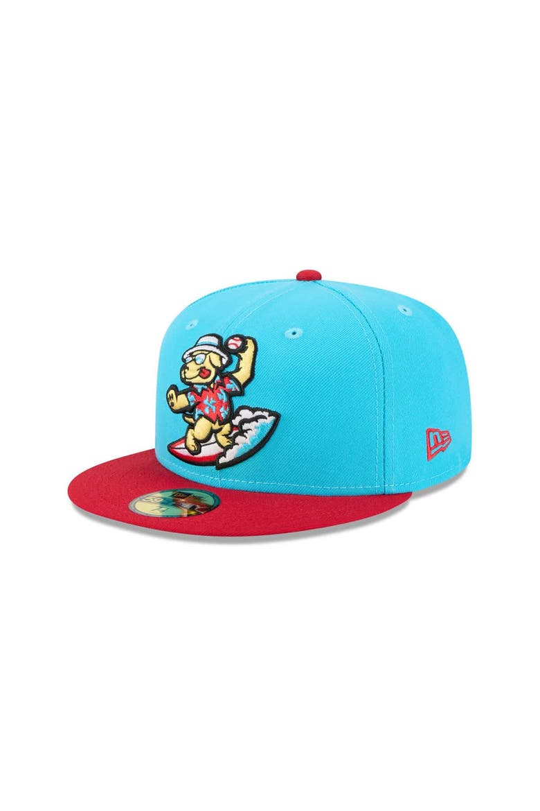 Men's New Era  Blue Clearwater Threshers Theme Nights 59FIFTY Fitted Hat, Alternate, color, Blue
