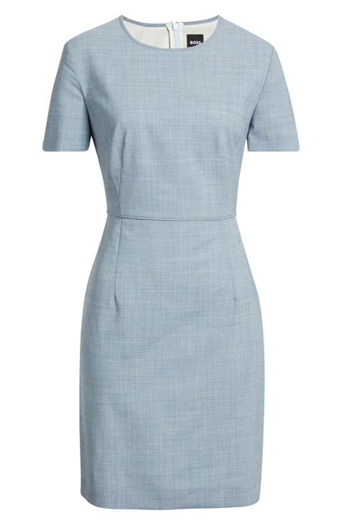 Dunera Virgin Wool Sheath Dress