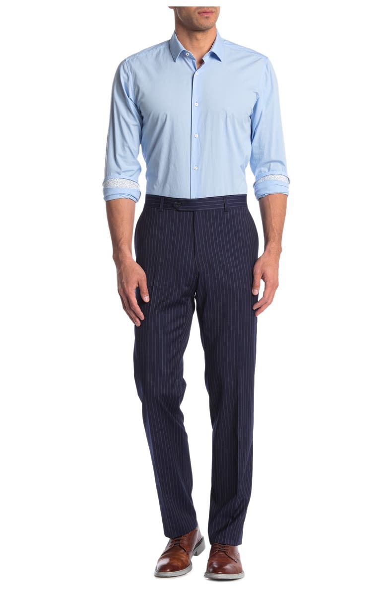 Tommy Hilfiger Slim Fit Pinstripe Wool Blend Suit Seperate Pants, Alternate, color,