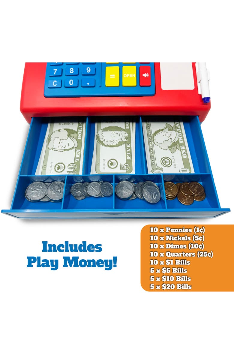 Dr. STEM Toys Solar Powered Cash Red Register 68 Piece Set, Alternate, color, Multicolored