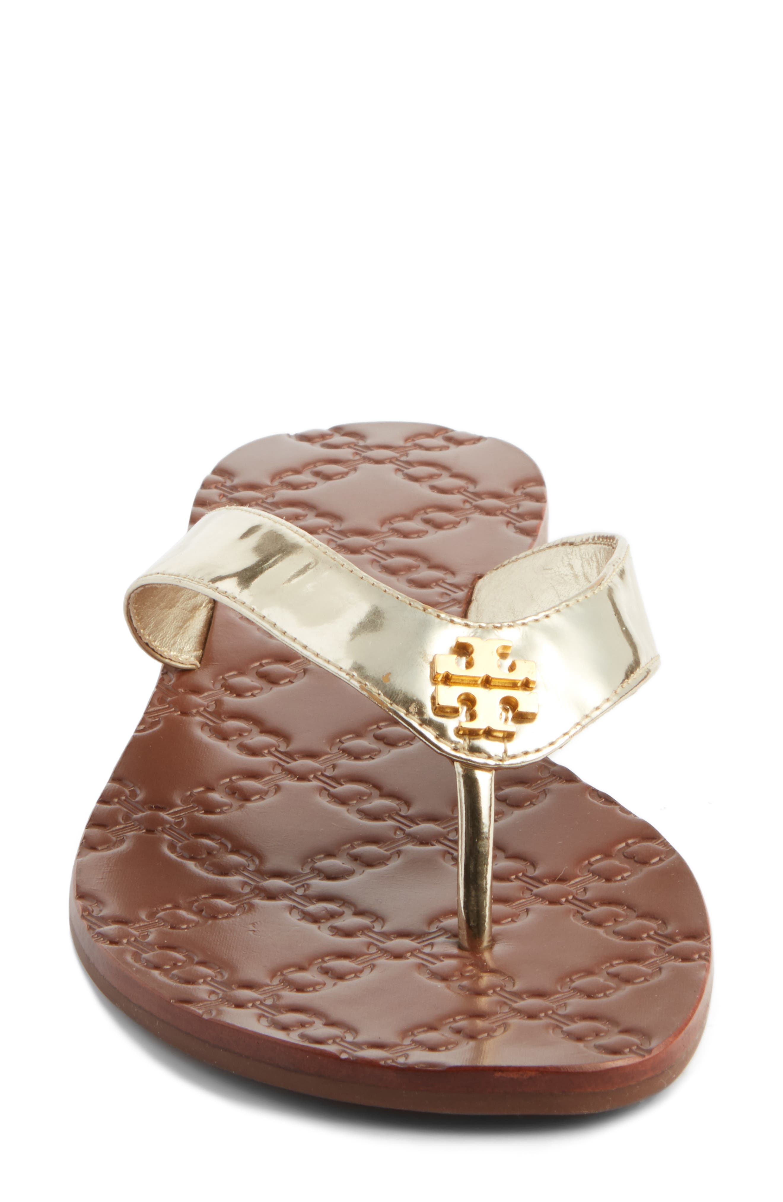 Monroe Flip Flop, Alternate, color, GOLD
