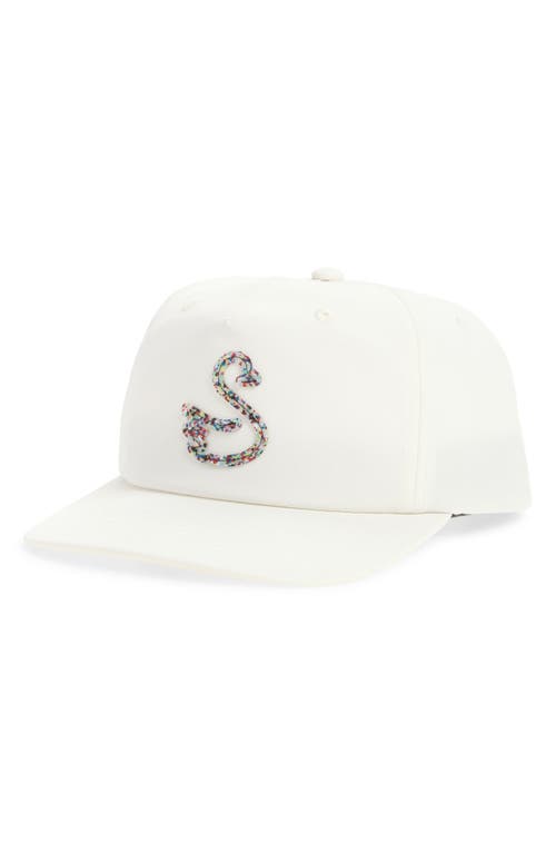 Swannies Vista Snapback Baseball Cap In White