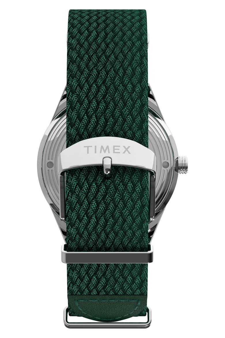 Marlin® Jet Automatic Fabric Strap Watch, 38mm, Alternate, color, GREEN