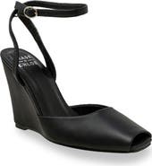 CHASE AND CHLOE Peep Toe Wedge Sandal