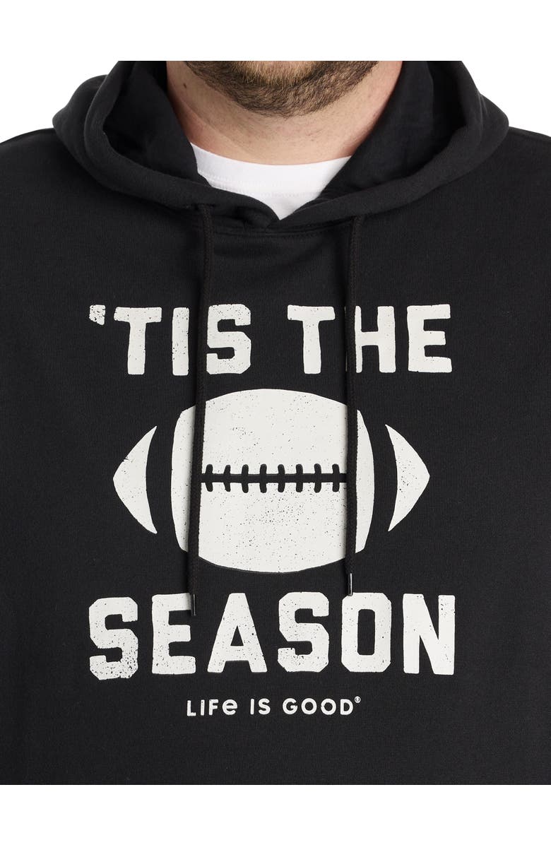 LIFE IS GOOD Big & Tall Tis The Season Hoodie, Alternate, color, Black