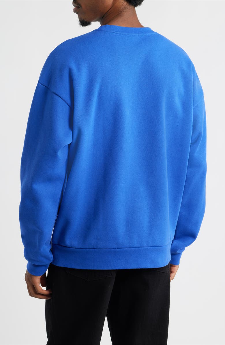 Obey Icon Extra Heavy Crewneck Sweatshirt, Alternate, color, Dazzling Blue