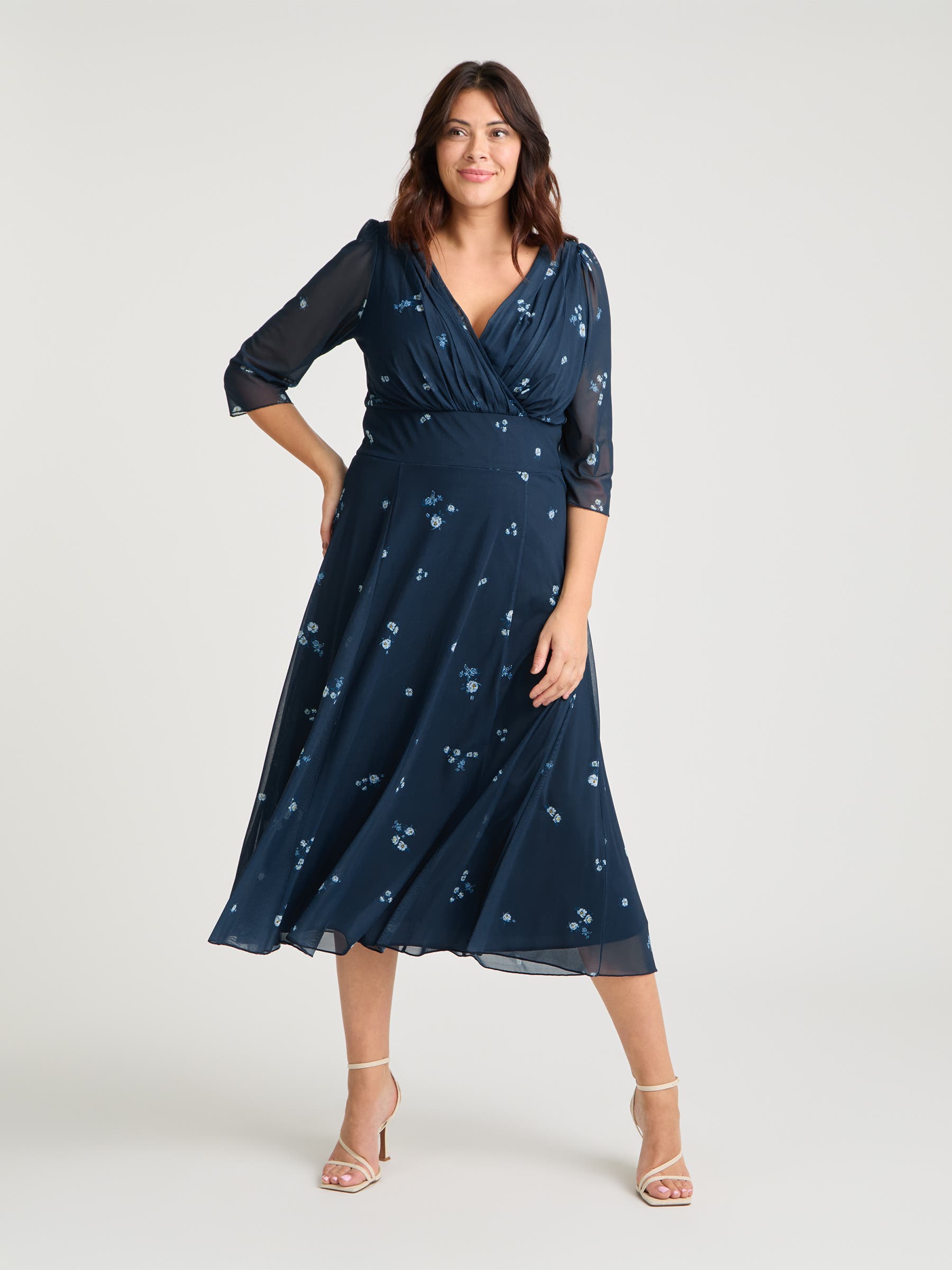 Navy Ditsy
