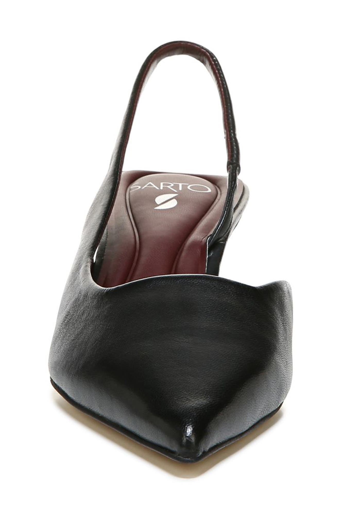 SARTO by Franco Sarto Devin Kitten Heel Slingback Pump, Alternate, color, Black
