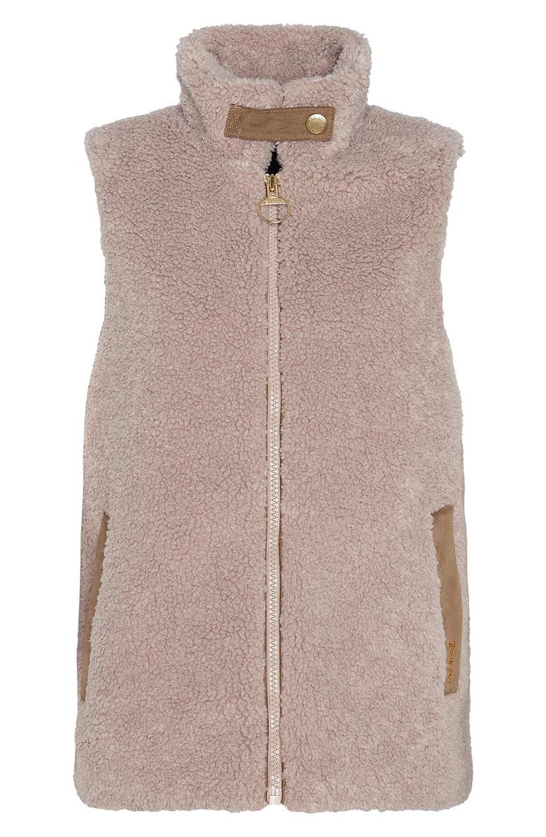 Barbour Elisha Faux Shearling Insulated Vest, Alternate, color, 
