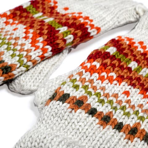 Hand Knit Explore Mittens