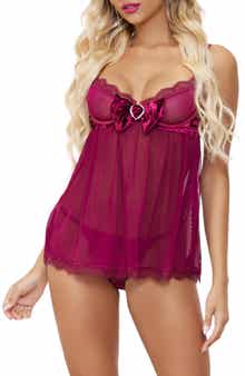 Seven ‘til Midnight Mesh Babydoll & Thong