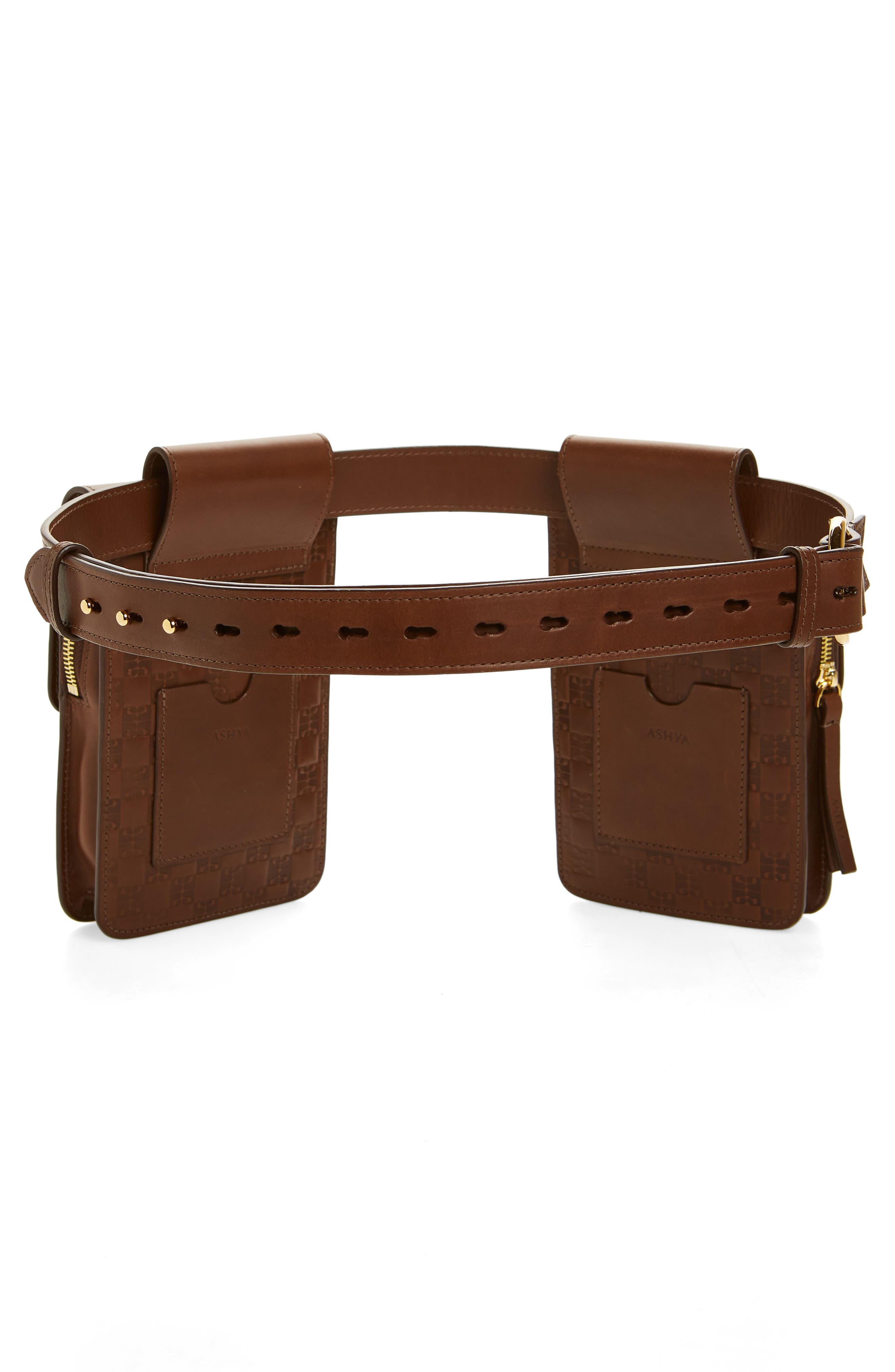 ASHYA Heritage Multi Pouch Leather Belt Bag, Alternate, color, 