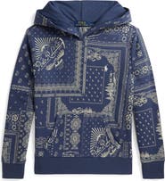 Polo Ralph Lauren Kids' Bandana Patchwork Print French Terry Hoodie