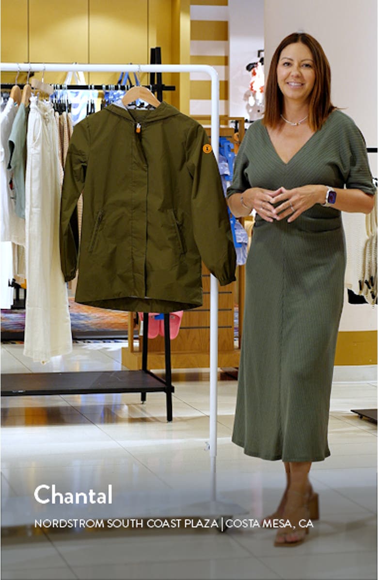 Kids' Qiana Waterproof Hooded Rain Jacket, sales video thumbnail