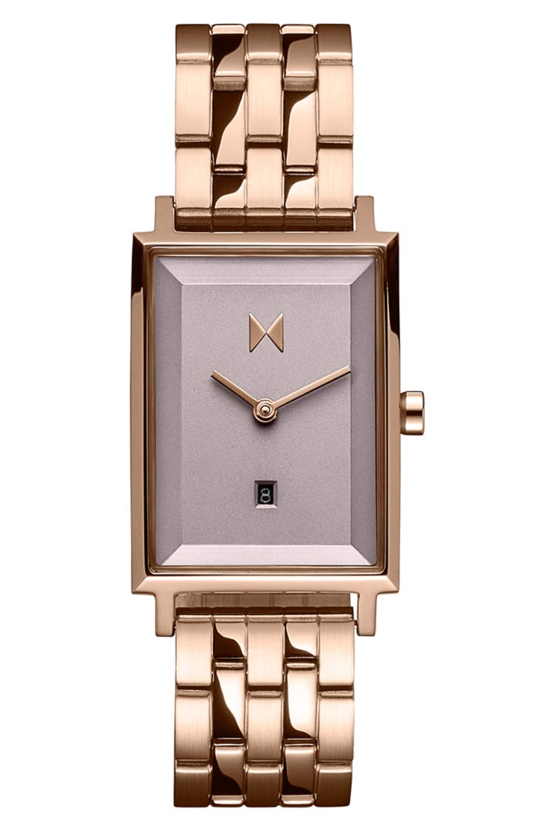Signature Square Bracelet Watch, 24mm, Main, color, PURPLE