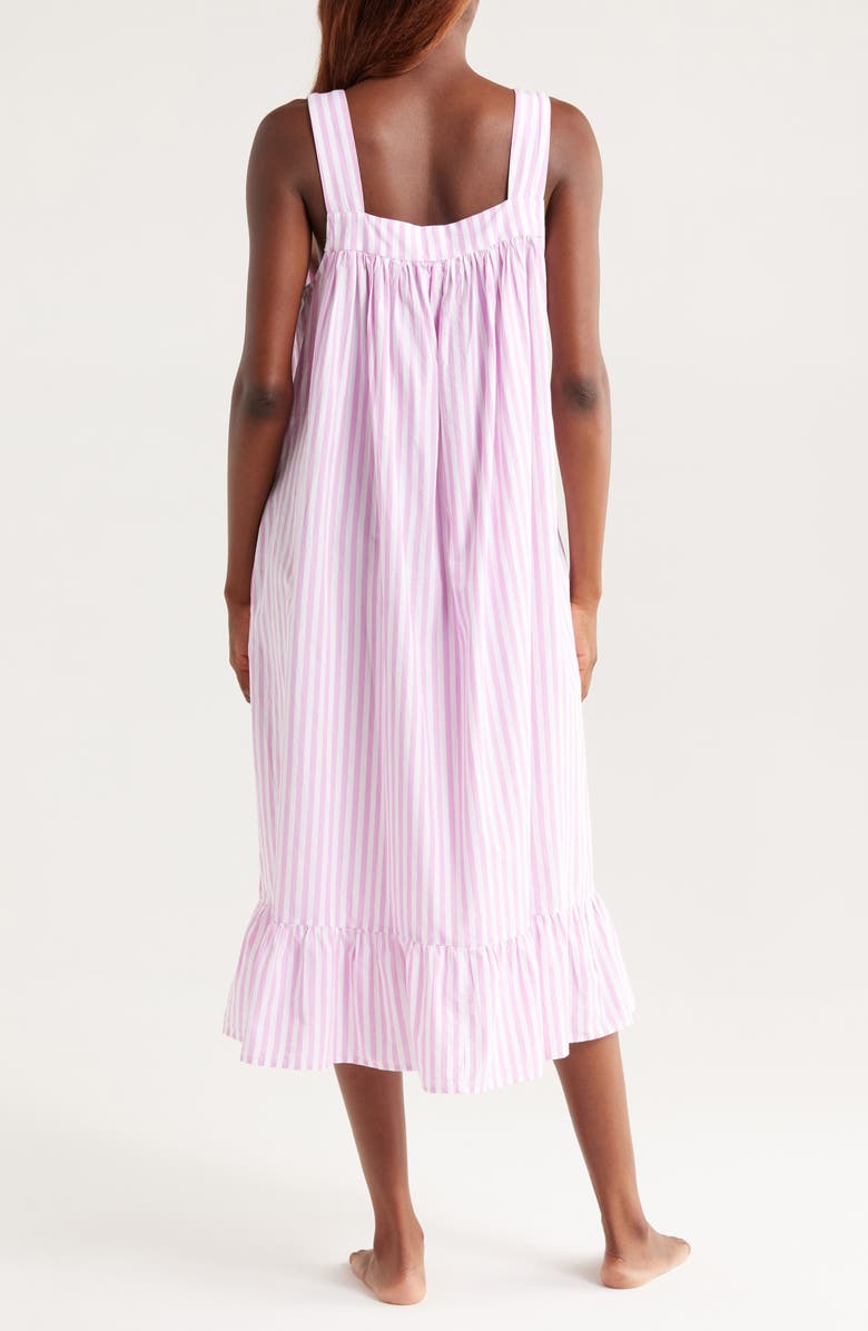 Nordstrom Cotton Shirting Nightgown, Alternate, color, Pink Lavender Lea Stripe