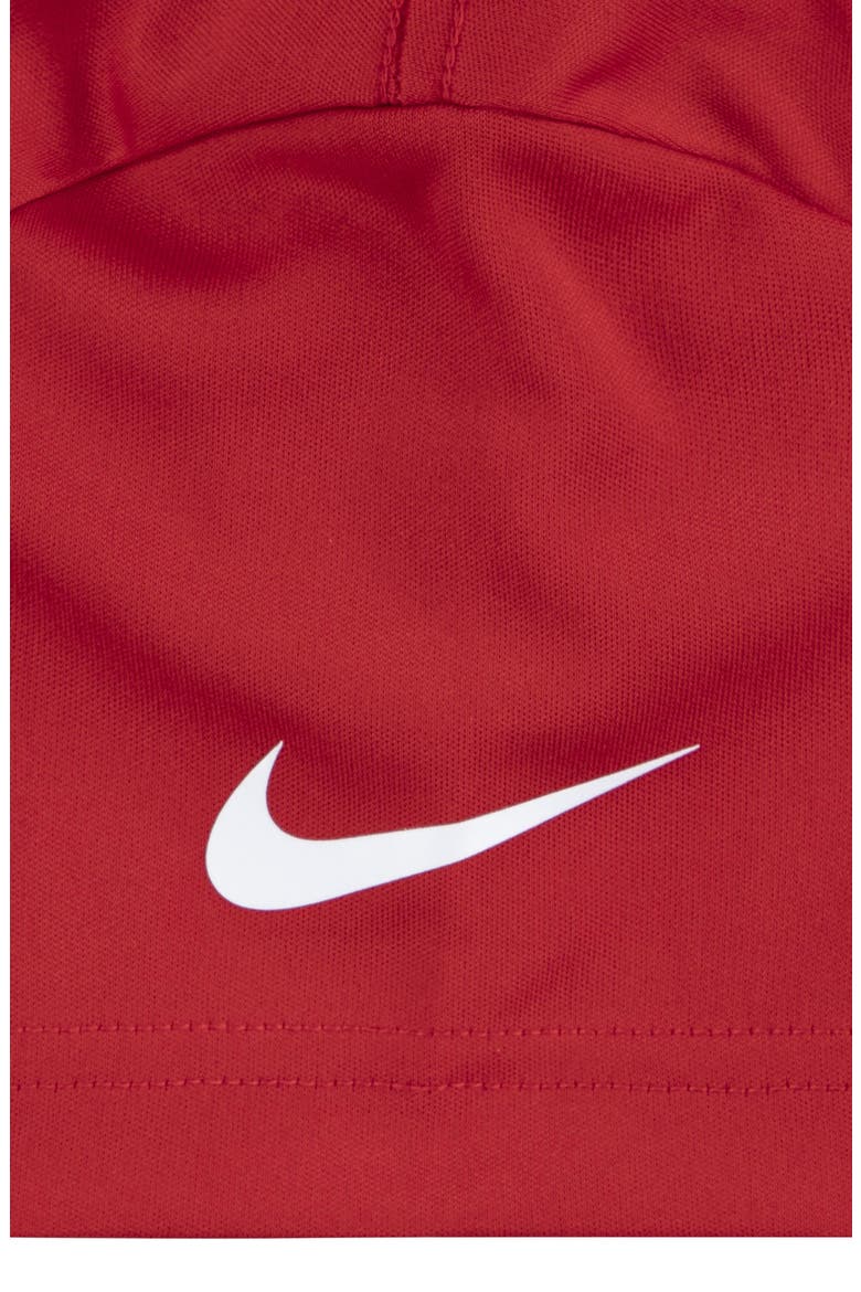 Kids' Swoosh T-Shirt & Shorts Set, Alternate, color, BLACK/ UNIVERSITY RED