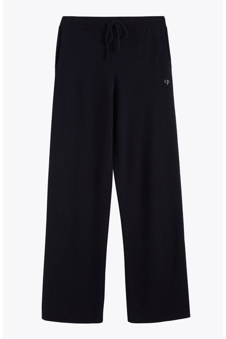 Pure Cashmere Wide Leg Pants, Alternate, color, Navy