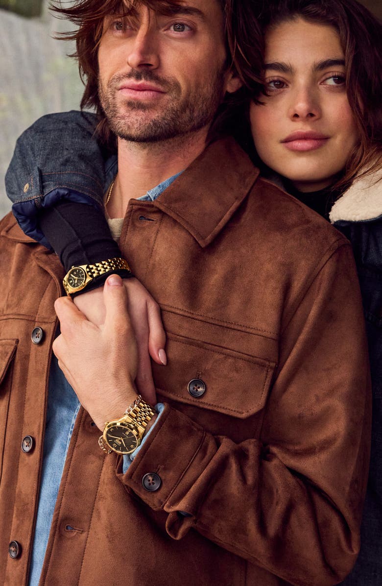 Citizen Classic Bracelet Watch, 27mm, Alternate, color, Gold-Tone Black