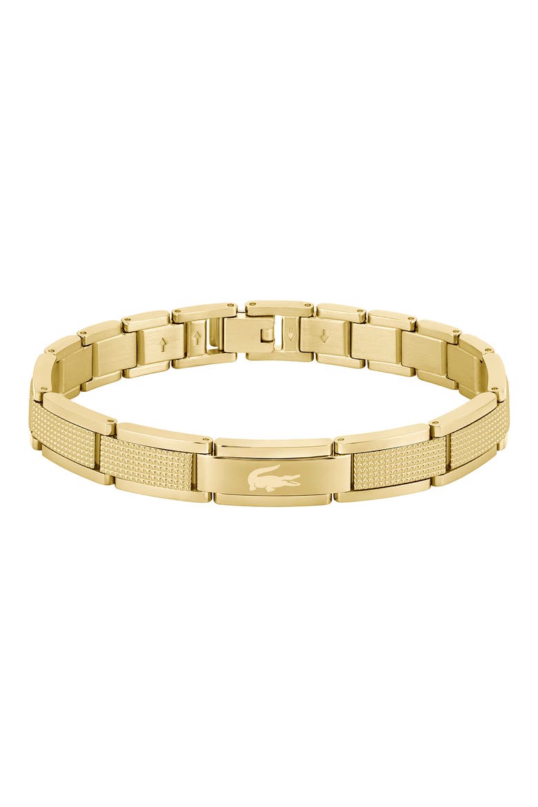 Men's Stencil Bracelet, Main, color, GOLD