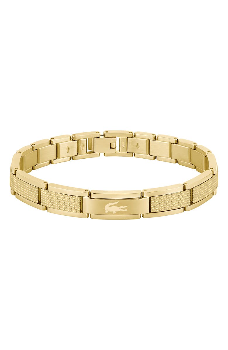 Lacoste Men's Stencil Bracelet, Main, color, Gold