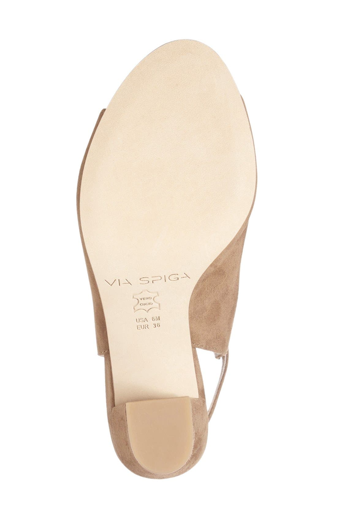 'Fabrizie' Suede Sandal, Alternate, color, RATTAN SUEDE
