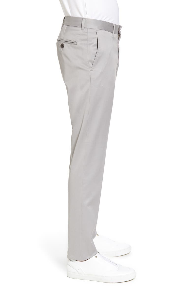 Slim Fit Non-Iron Chinos, Alternate, color, GREY ALLOY