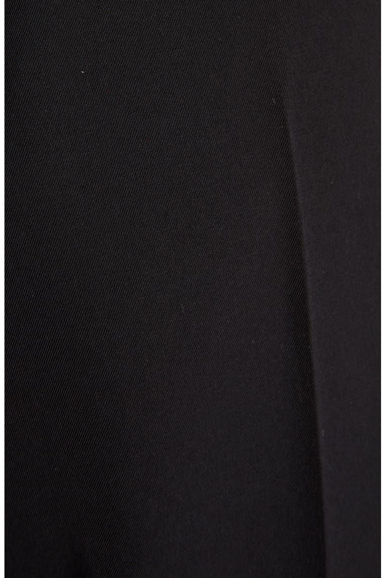 Logo Waist Tech Twill Wide Leg Pants, Alternate, color, BLACK