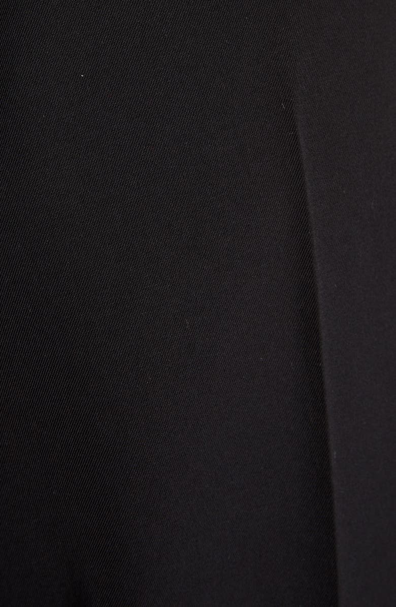 Balenciaga Logo Waist Tech Twill Wide Leg Pants, Alternate, color, 