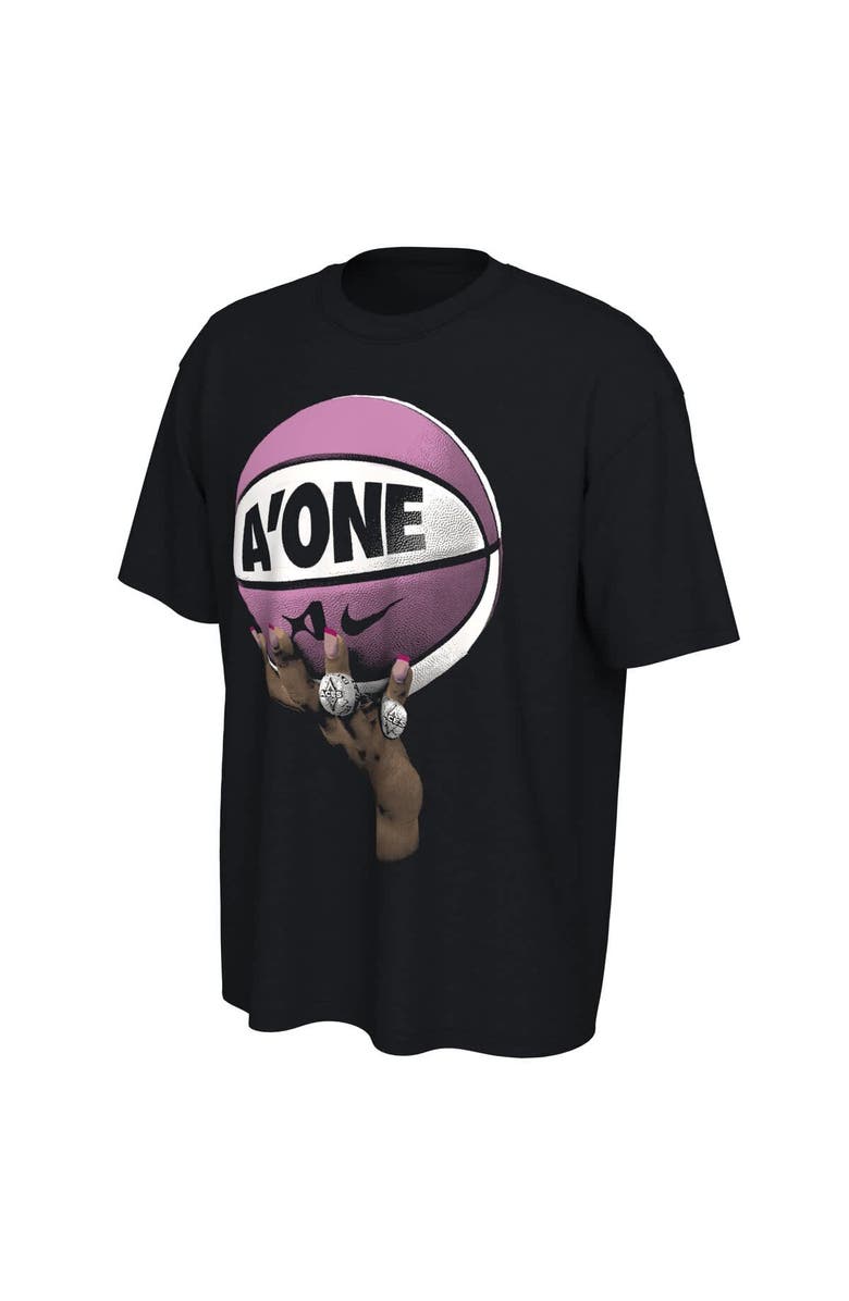 Nike Unisex Nike A'ja Wilson Black Las Vegas Aces A'One T-Shirt, Alternate, color, 