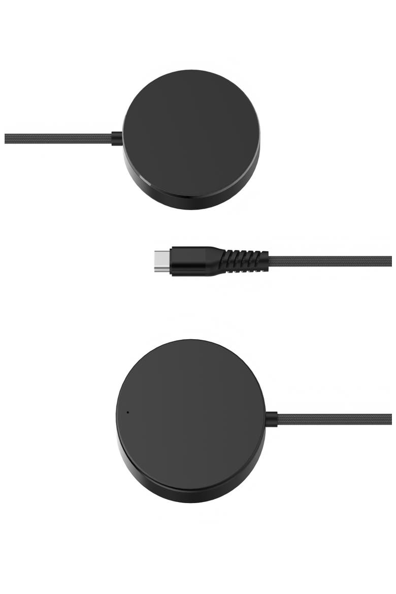 Magnetic Wireless Charge Pad, Main, color, BLACK