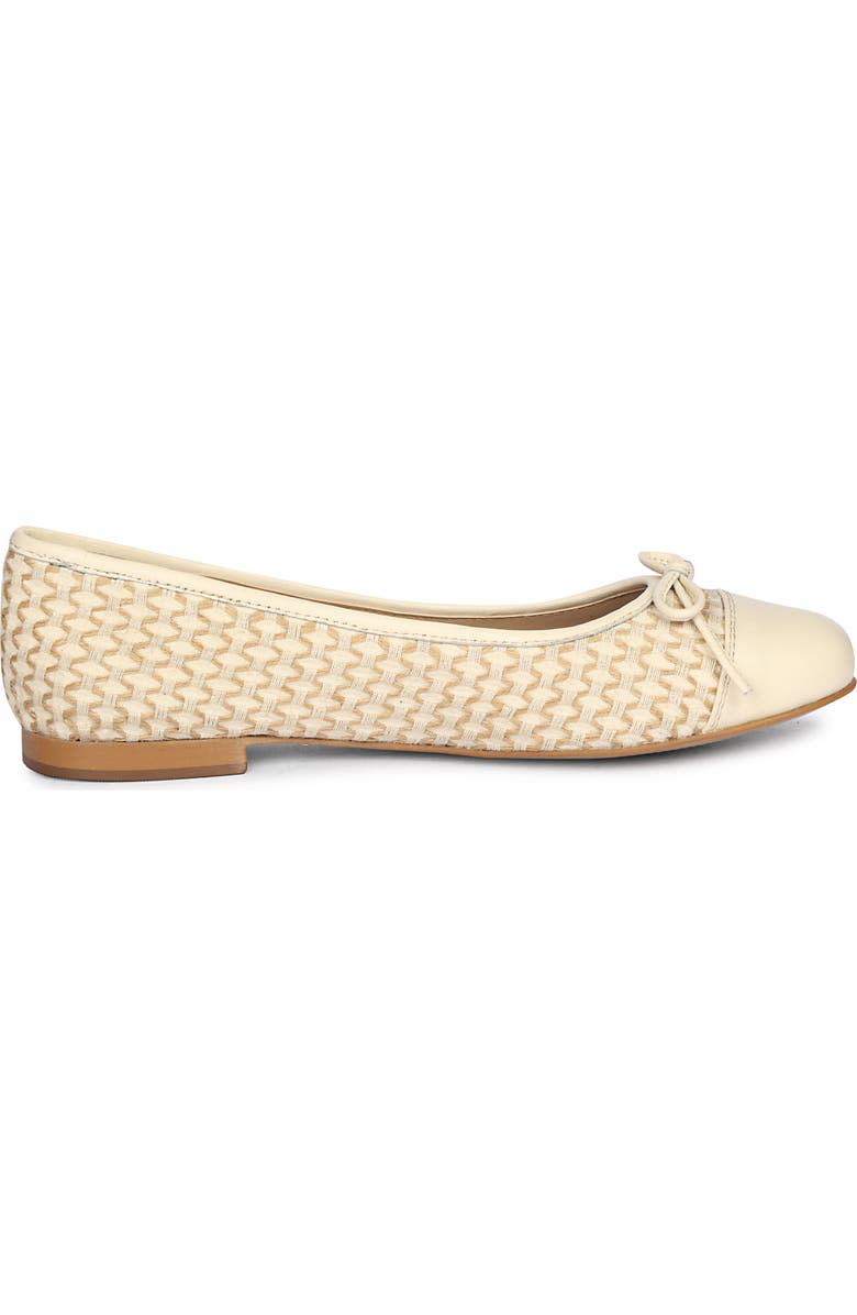 SAINT G Zaini Cap Toe Ballet Flat, Alternate, color, Natural