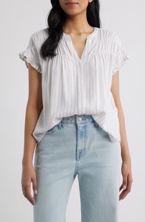 Monaka Smocked Frill Top