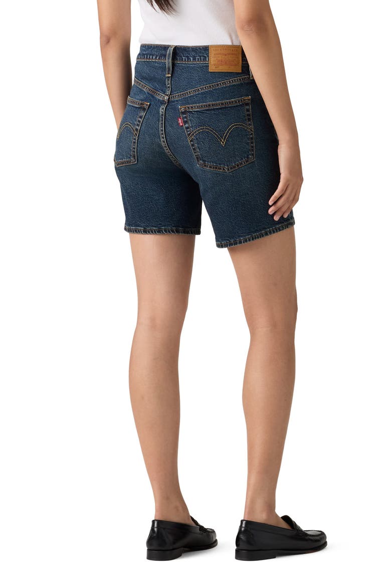 501® Mid Thigh Denim Shorts, Alternate, color, QUIT SHIFT LTW