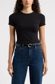 Nordstrom Ribbed Crewneck T-Shirt