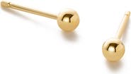 Ana Luisa Gold Stud Earrings - Gold Small Ball Studs