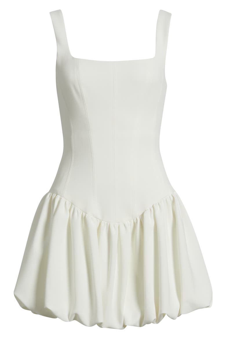 Birdie Sleeveless Bubble Minidress, Alternate, color, PORCELAIN
