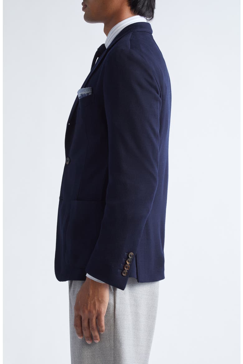 Single Breasted Soft Wool Jacket, Alternate, color, 11 NAVY