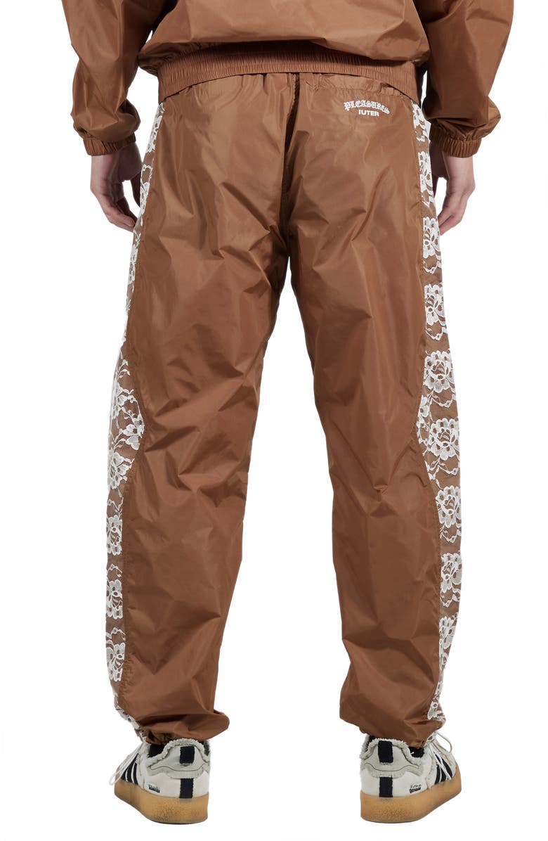 PLEASURES Francesca Floral Lace Nylon Track Pants, Alternate, color,