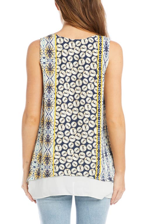 Shop Karen Kane Double Layer Tank In Print