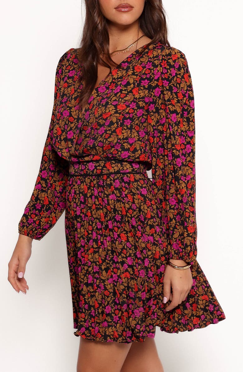 Petal & Pup Zephyr Floral Long Sleeve Minidress, Alternate, color,