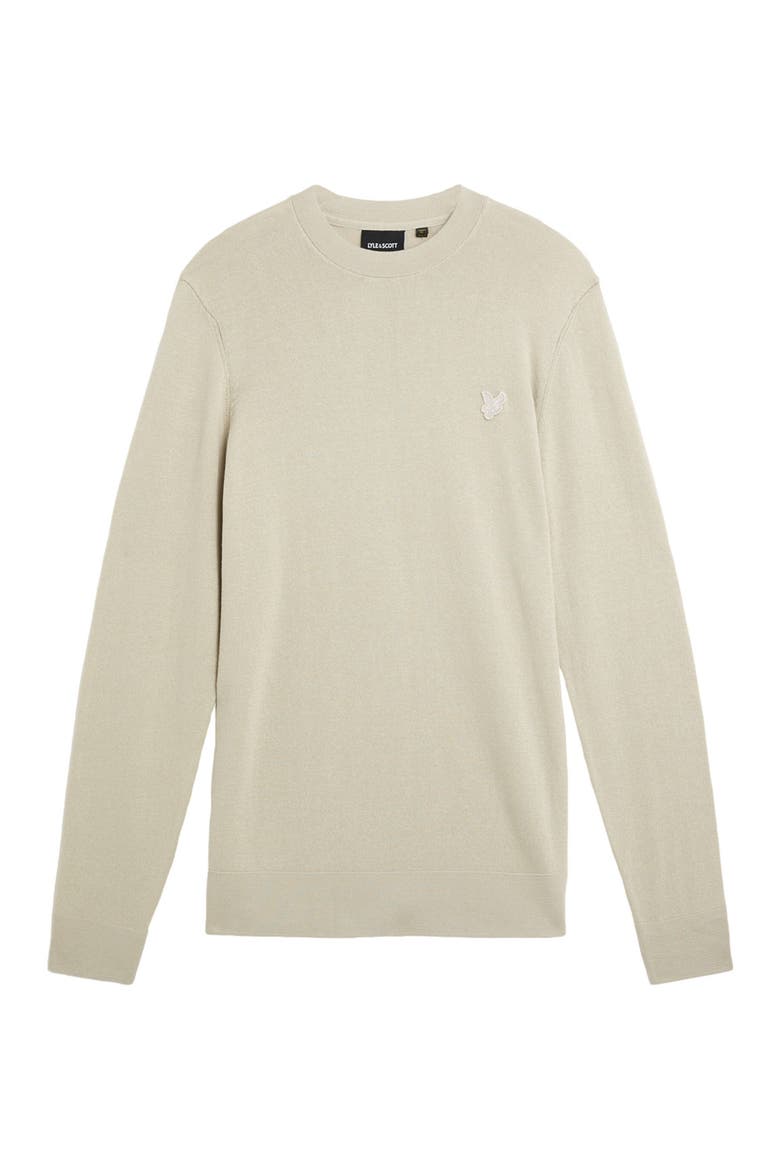 Tonal Superfine Crew Neck Sweater, Alternate, color, Willow Grey