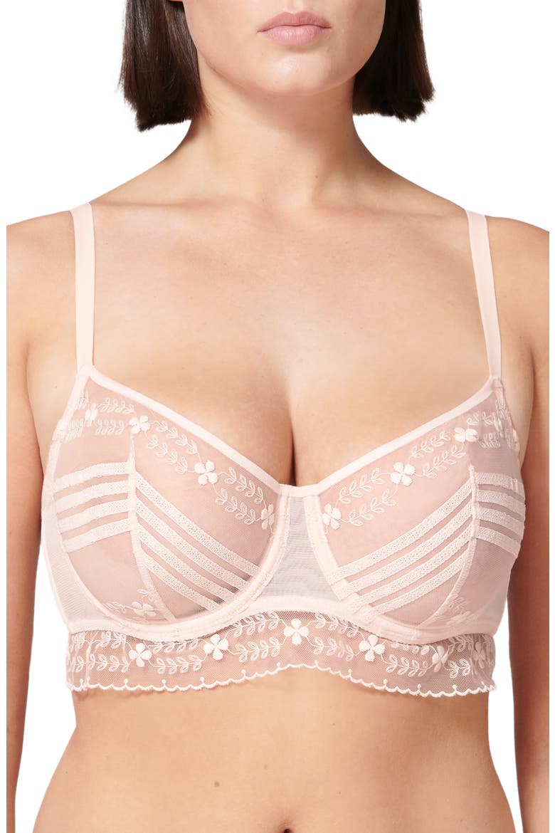 Marthe Demi Underwire Bra, Main, color, PETAL POWDER