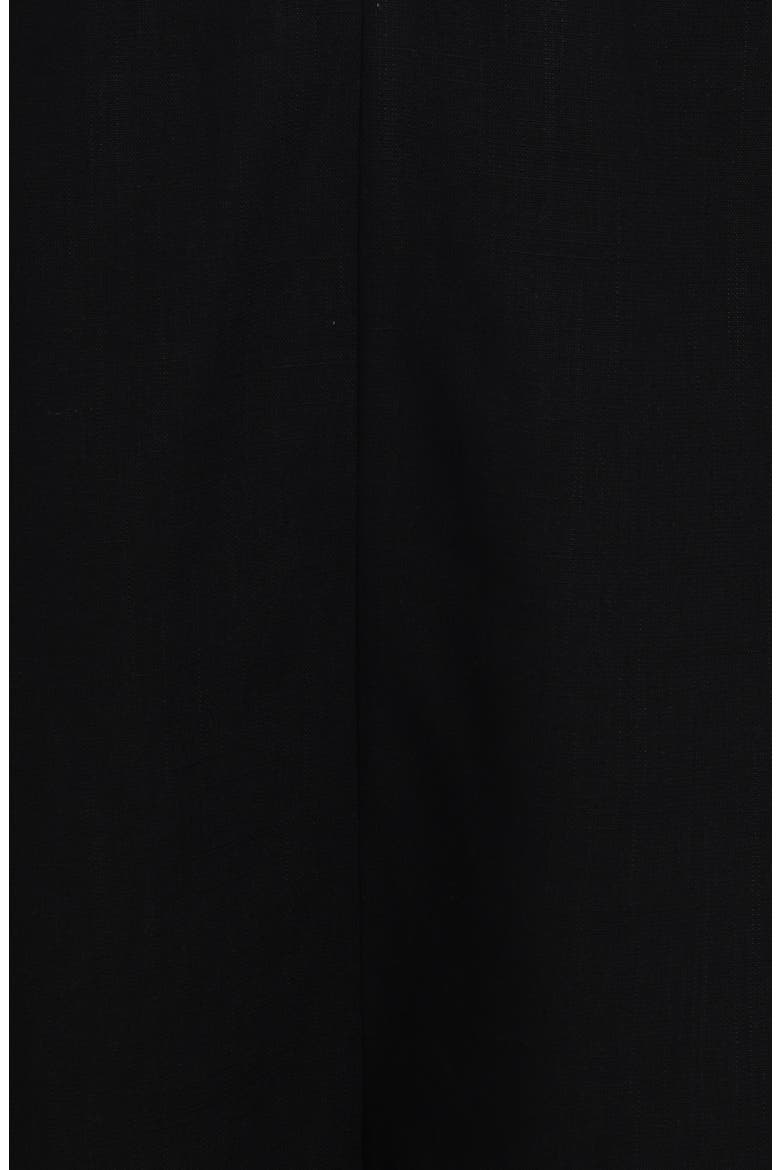 Archer Cotton & Linen Romper, Alternate, color, BLACK