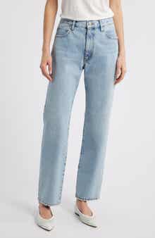 FRAME The Staple High Waist Straight Leg Jeans