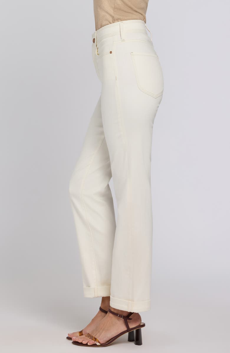 NYDJ Marilyn Triple Stitch High Waist Straight Leg Jeans, Alternate, color, Vintage White